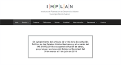 Desktop Screenshot of implancancun.gob.mx