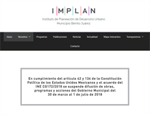 Tablet Screenshot of implancancun.gob.mx